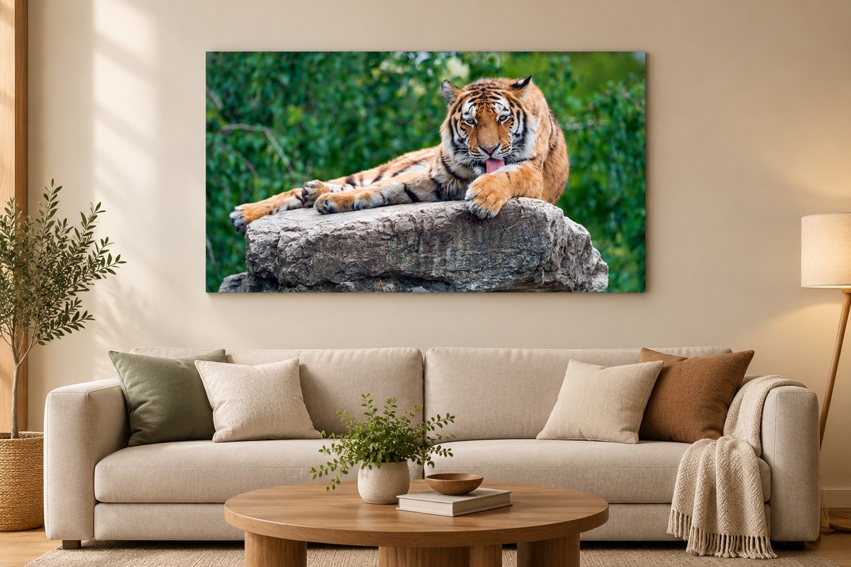 Majestic Tiger on Stone