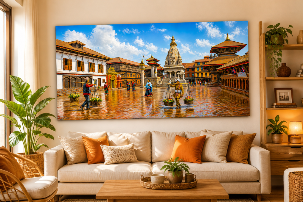 Bhaktapur Durbar Square Heritage Wall Art