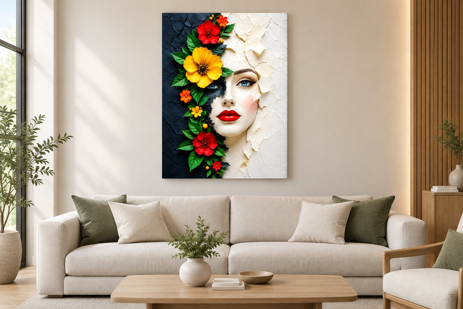 Floral Beauty – Half-Light Portrait