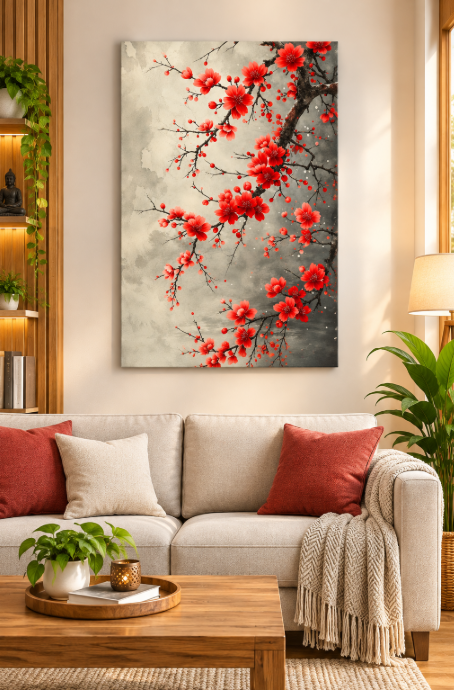 Red Blossom Branches