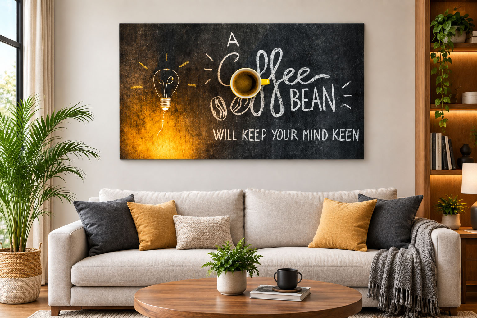 A Coffee Bean Keeps Your Mind Keen