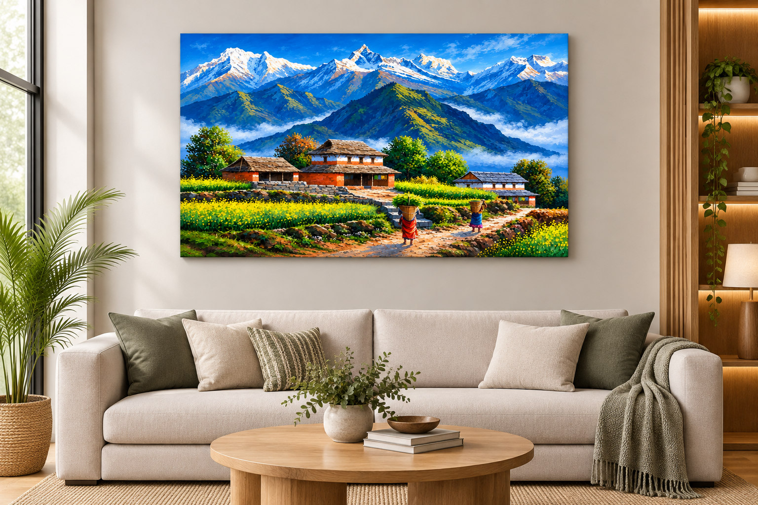 Himalayan Mountain Village in Bloom