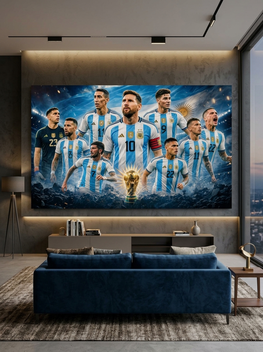 Argentina World Cup Champions Montage-Lionel Messi