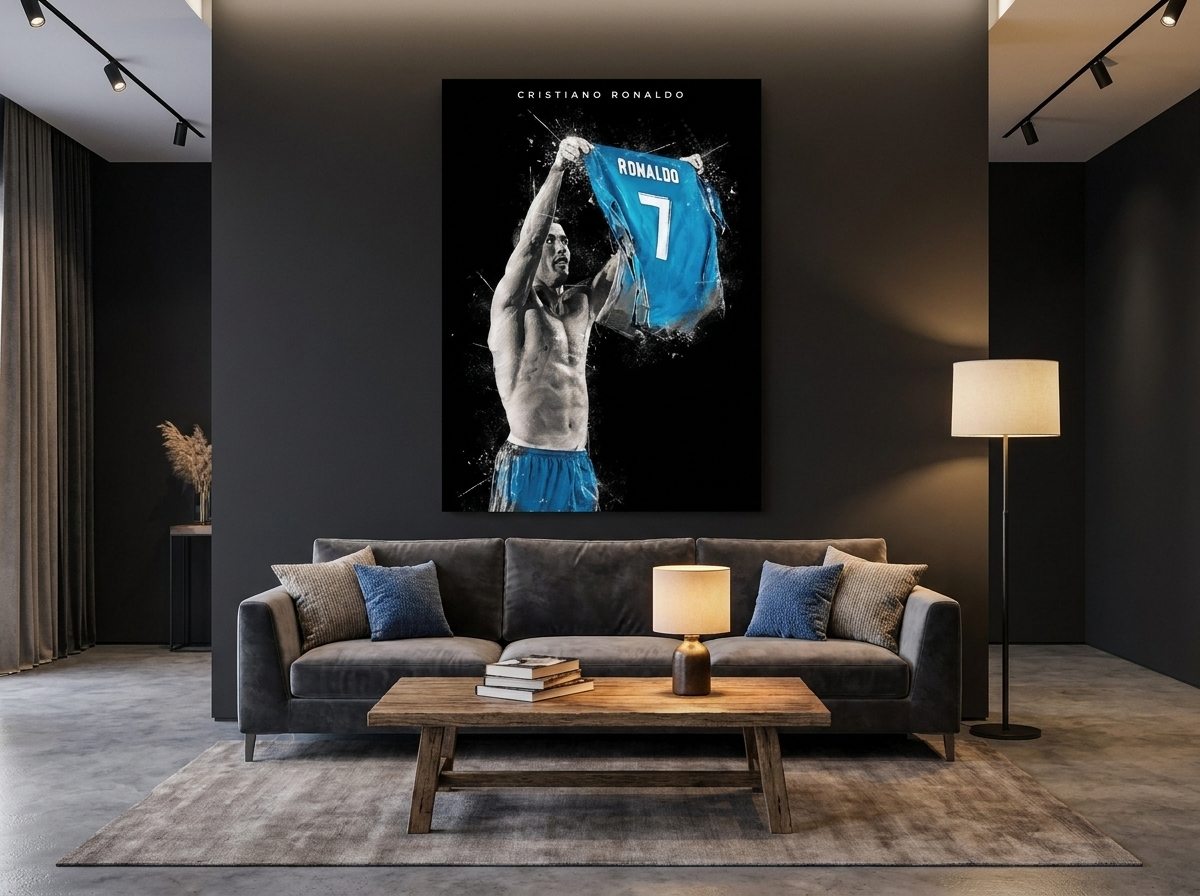 Cristiano Ronaldo Jersey Celebration Art