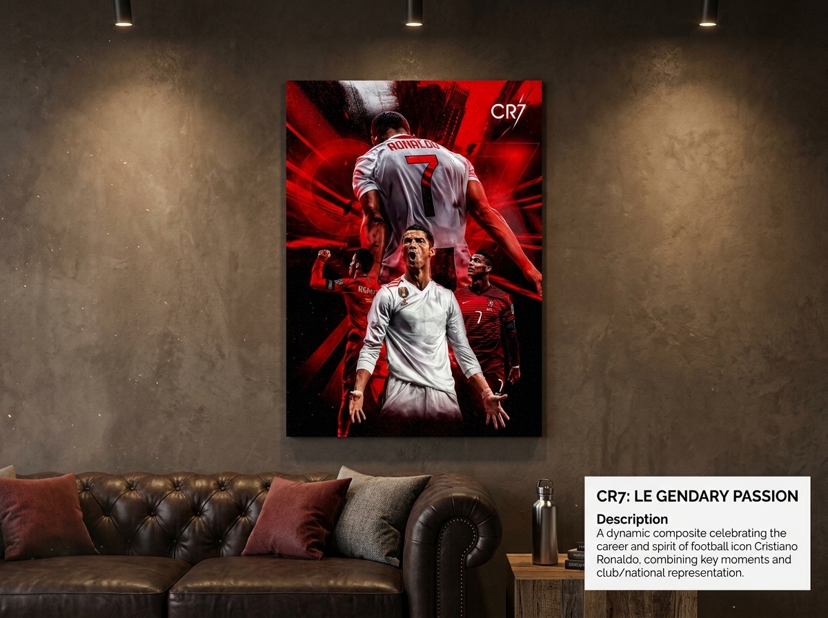 Cristiano Ronaldo CR7 Tribute Poster